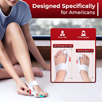 Attelle de Correction du Hallux Valgus Tech Love à Bouton Mécanique Réglable, Emballage Personnalisé avec Logo OEM, Redresseur d'Orteils