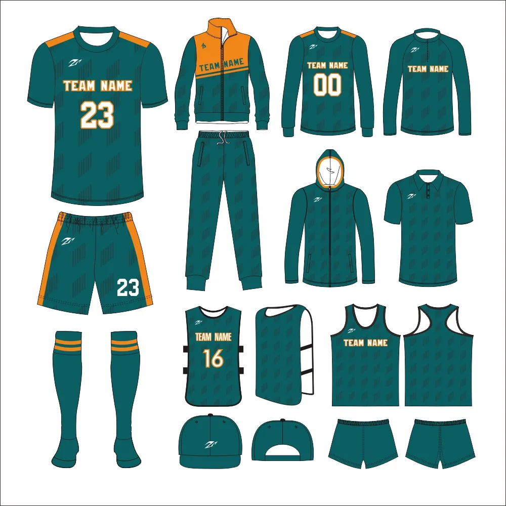 23/24 Nuevo diseño de estilo conjunto completo de uniforme de fútbol para hombres sublimación de alta calidad Conjunto de camiseta de fútbol personalizado
