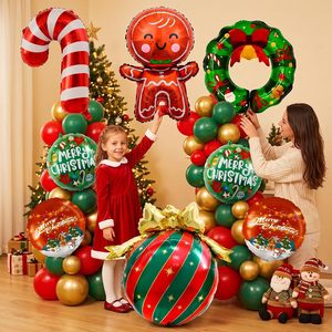 Ballons en aluminium 3D de Noël : Casse-noisette debout, Père Noël, Ballons d'arbre de Noël, Ornements de Noël 2027, Fournitures pour fêtes de fin d'année - Product Image 4