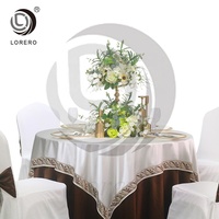 Nappe Ronde Unie de Haute Qualité en Polyester pour Mariages, Banquets, Hôtels, Anniversaires et Décorations d'Événements