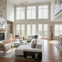 JSL Wholesales – Stores en Faux Bois Sans Fil de 2 Pouces, Couleur Blanche, à Prix Réduit
