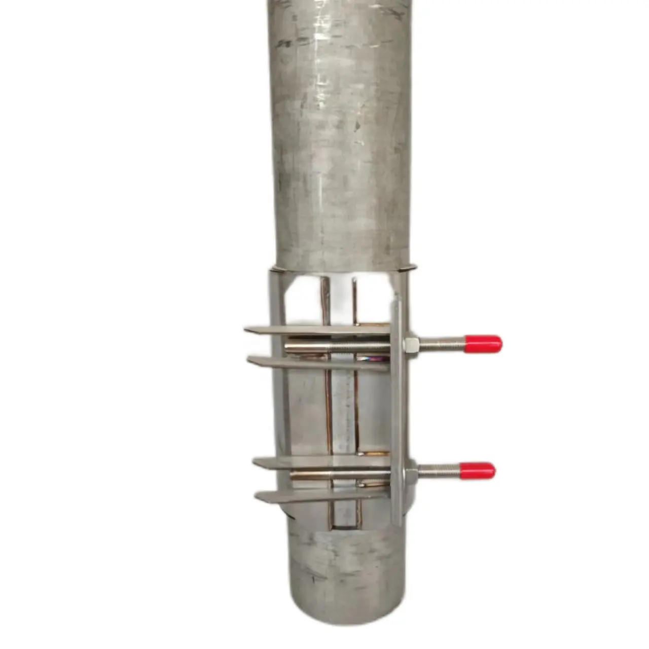 Abrazadera de tubería de reparación de fugas de acoplamiento de banda simple y doble de acero inoxidable PN25 de gran diámetro