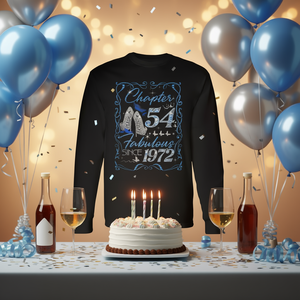 Capítulo 54 Fabulous Since 1972 Camiseta de manga larga, regalo para el 54º cumpleaños - Product Image 3