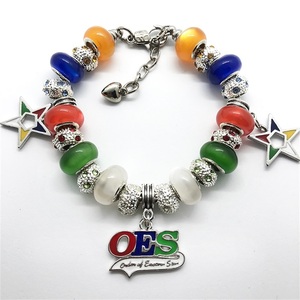 Zeta Phi Beta 1920 Dove ZOB Sorority European Style Beaded <strong>Charm</strong> <strong>Bracelet</strong> w Extend Closure and Lamp Work Glass <strong>Beads</strong> <strong>Bracelets</strong> - Product Image 6
