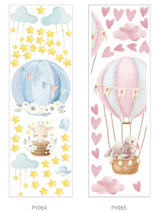 Autocollant Ballon Ours en Peluche Autocollant Amovible en PVC Vinyle Imperméable Décoration Maison Enfants Autocollant Mural Bébé Enfants Salon - Product Image 4