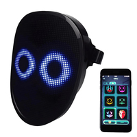Masque facial réaliste Cyberpunk Horreur LED Pleine Couleur Taille Adulte Matériau PS Personnalisé Halloween Super Héros APP Effrayant DODY