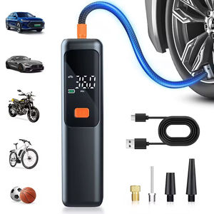 Compresor de Aire Portátil Eléctrico Inalámbrico Recargable de 4500mAh con 1 Año de Garantía, Inflador Digital de Neumáticos para Auto - Product Image 1