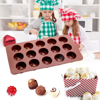 Molde de Silicona Antiadherente de Liberación Rápida para Dulces, Molde Personalizado para Bolas de Chocolate en Forma de Corazón