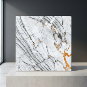 Emperador Crystal 60x60cm Glossy Polished Porcelain Tiles Luxury Gold Marble Effect Flooring - Product Image 6