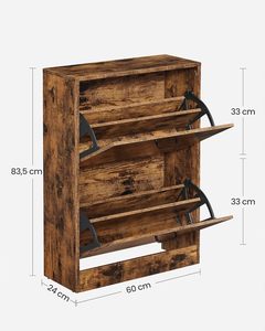 <span class=keywords><strong>Meuble</strong></span> à chaussures moderne en panneaux de particules avec portes battantes, armoire de rangement en <span class=keywords><strong>bois</strong></span> pour entrée, couloir, salon, mobilier de maison - Product Image 5