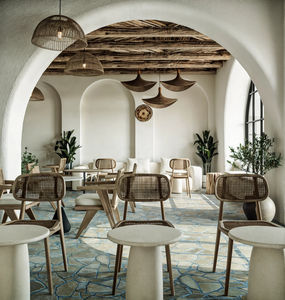 Exhibición de tienda de dulces de moda moderna para cafetería, diseño de interiores, iluminación LED, decoración de accesorios de tienda de postres de madera - Product Image 6