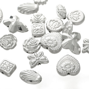 Silver Plated Beads 4mm Scattered Beads For DIY Bracelet Making Craft Jewelry Accessories Butterfly Flower Shape - Product Image 5