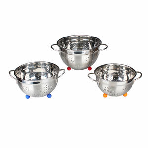 WELLWAY Passoire en acier inoxydable robuste Design coloré pour passoires et passoires - Product Image 4