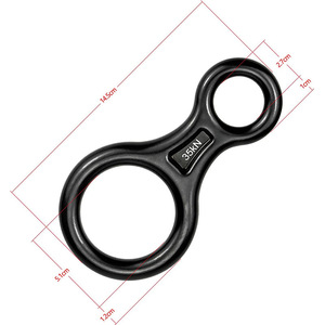 Anillo Descensor en Forma de 8 para Escalada, Aleación de Aluminio, Equipo de Seguridad para Escalada en Roca al Aire Libre, Dispositivo de Freno para Cuerda - Product Image 3