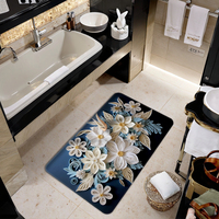 Tapis de bain en diatomite de qualité supérieure, super absorbant, séchage rapide, antidérapant, pour salle de bain, douche, baignoire, lavabo, décoration intérieure