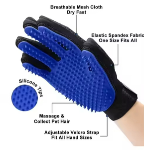 Gant de toilettage pour chien en silicone et TPE écologique, brosse de nettoyage pour la salle de bain et l'élimination des poils – Vente chaude - Product Image 3