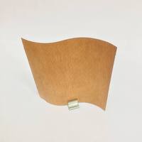 Mèches en bois ondulées courbées avec base métallique en forme de S pour bougies en cire de soja, grands pots, vente en gros