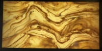 Panneau de pierre artificielle de décoration murale translucide