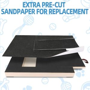 Tablero para rascar gato resistente a la abrasión natural JQ, almohadilla para rascar perro de bambú para uñas para tiempo de unión familiar - Product Image 5