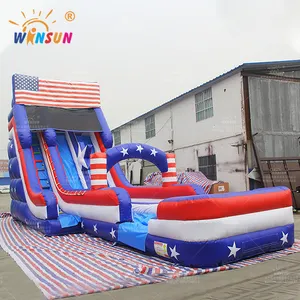 Commercial Grade Quality Inflatable Slide Giant Patriot Inflatable Water Slides Cheap Outdoor Commercial PVC Slide