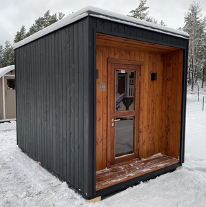 Saunas traditionnels finlandais de luxe pour 4 personnes, en séquoia/hemlock, avec vapeur humide - Product Image 1
