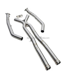 SuperSprint X-Pipe sans résonateurs pour <span class=keywords><strong>BMW</strong></span> M3 E90 <span class=keywords><strong>E92</strong></span> E93 S65 4.0L <span class=keywords><strong>V8</strong></span> Moteur 1.2mm d'épaisseur Tuyau d'échappement en titane - Product Image 4