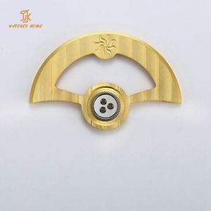 Rotor de montre personnalisé Mouvement Miyota 9015 Finition de meulage en laiton Mouvement automatique de montre Marteau Conception originale Rotor de mouvement d'usine - Product Image 3