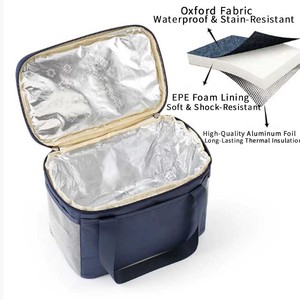 Sac isotherme portable pour déjeuner, matériau et couleur personnalisés, boîte à lunch personnalisée, sac isotherme étanche pour cadeau promotionnel - Product Image 5