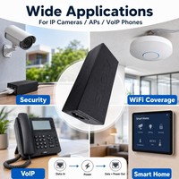 Inyector PoE+ IEEE802.3 Af/at, 1000 Mbps, 15.4 W/30 W, 48-52 V, Puertos Dobles, ABS Ignífugo, 110-240 VCA, 3 Años de Garantía