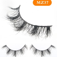 Cils artificiels en crin de cheval faits à la main Heart Girl Factory Super 3D, épaisseur 0,15 mm, effet vaporeux, noirs, réutilisables, prix bas, vente en gros