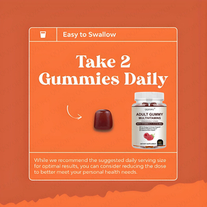 CC OEM 제조업체 종합 비타민 구미 60 씹다 비타민 A C D E B 복합 아연 요오드 성인용 에너지 면역 뇌 건강 - Product Image 5