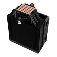 LOVINGCOOL Radiator tabung tembaga, e-sports CPU pendingin tampilan suhu 6 pipa panas kipas ARGB 100% RAM mendukung Intel AMD