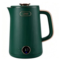 Bouilloire électrique à double paroi de 1,7 litre en acier inoxydable, arrêt automatique, ébullition rapide, portable, colorée, pour usage domestique