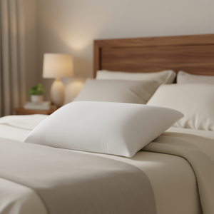 Oreiller standard Vianney, rectangulaire, garnissage en coton polyester, lavable en machine, pour dormir - Product Image 2