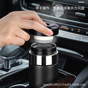Stainless Steel Insulated Tumbler 20oz With <b>Tea</b> Strainer Travel Mug White Black Straight Cup For Office Home Vehicle - Product Image 3