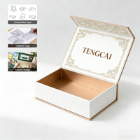 Boîte cadeau magnétique en carton recyclable de luxe écologique, vente en gros, échantillon gratuit, logo personnalisé