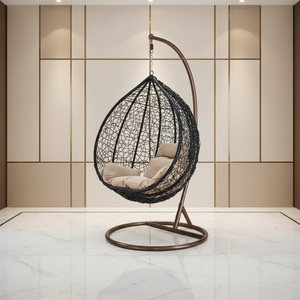 <span class=keywords><strong>Fauteuil</strong></span> <span class=keywords><strong>suspendu</strong></span> en rotin pour salon, chaise œuf pour adulte, chaise suspendue balançoire en gros - Product Image 1