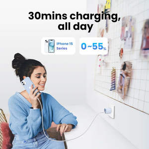อะแดปเตอร์ชาร์จเร็วแบบพับได้ Nexode 30W GaN ขนาดกะทัดรัด รองรับ PD3.0 สำหรับ 17 16 15 รุ่น CD319/90865  อะแดปเตอร์ชาร์จแบบพับได้ USB รุ่น CD319 - Product Image 5