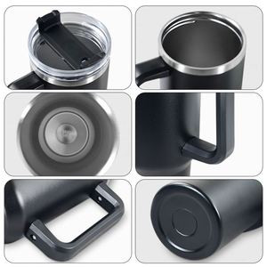 Vaso Térmico de 40 oz con Recubrimiento en Polvo, Personalizado, de Doble Pared, Aislado al Vacío, con Asa y Pajita, en Oferta - Product Image 3