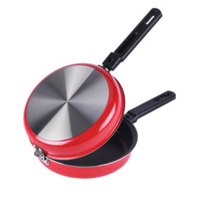 La Olla <span class=keywords><strong>de</strong></span> cocina Paella <span class=keywords><strong>de</strong></span> mariscos Pan láser <span class=keywords><strong>de</strong></span> acero inoxidable cubierta roja <span class=keywords><strong>de</strong></span> cocina <span class=keywords><strong>de</strong></span> Metal logotipo estufa Color - Product Image 4