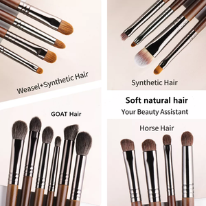 Vander — pinceaux de maquillage professionnels, ensemble de brosses pour blush, poudre ombre à paupières, coffret cadeau de luxe, en poils de chèvre, pour maquillage, étiquette privée, lot de 24 pièces - Product Image 6
