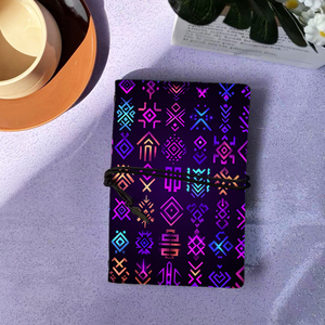 Nhỏ gọn A6 handmade máy tính xách tay hữu ích cho các trường đại học sinh viên Luật Lý tưởng cho moot Tòa Án chuẩn bị và trường hợp tóm tắt với neon-theo kiểu - Product Image 1