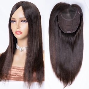 Expédition Rapide Topper Lace Front HD 7x8 à Nœuds Simples <span class=keywords><strong>Cheveux</strong></span> Naturels Bruts 16 Pouces Naturel 3 #   Couleur unie, densité 120%, respirant - Product Image 1