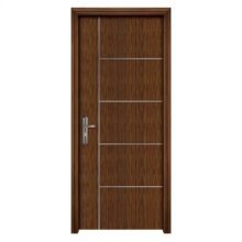 Porte en mélamine de style moderne 2026 |   Porte stratifiée à texture bois 3D |   Porte décorative haut de gamme pour hôtels et maisons - Product Image 4