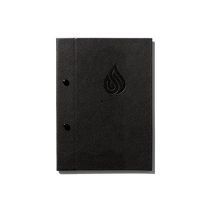 Porte-menu en cuir noir de haute qualité avec fixation par vis, porte-menu de luxe, format A5 A4 - Product Image 2
