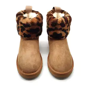 Yeni artı boyutu markalar tasarım kürk kar botları kadın özelleştirme yeni kalın Soled su geçirmez kar yün yarım çizmeler sıcak ayakkabı