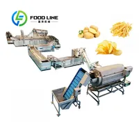 Automatische multifunctionele productielijn voor diepvriesfrieten van groenten, hoge efficiëntie, eenvoudige bediening