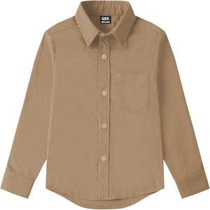 Chemise habillée à manches longues pour garçons, chemise uniforme avec poche poitrine, 9 mois-16 ans - Product Image 4
