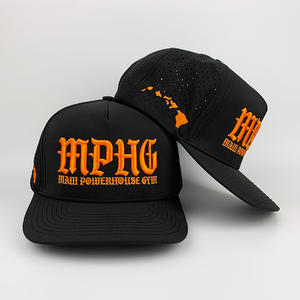 वाटरप्रूफ 5 पैनल कैप कस्टम उच्च गुणवत्ता वाले pvc पैच रस्सी बेसबॉल कैप सूर्य संरक्षण घुमावदार ब्रिम बैक स्नैपमैन टोपी - Product Image 6