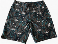 Short de bain YILONG pour homme, gris foncé, style insulaire, imprimé floral, séchage rapide, taille élastique, short de plage, boardshorts